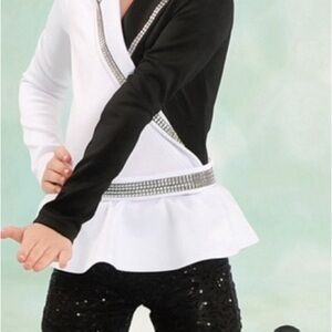 Black and White Kids Costume